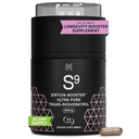 HPN Nutraceuticals SIRTUIN, extrait trans-résvératrol ultra pur à 98 %, Activateur de sirtuine, 600 mg de extrait trans-résvératrol à 98 %, 30 capsules