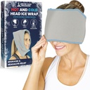 Arctic Flex Migraine Enveloppe de la tête de glace de soulagement de la migraine - Capuchon de calotte de glace de céphalées - Masque souple pour les yeux de chapeau de gel froid et chaud pour les blessures au cou, à la tension de l'épaule - Gel gel gel gel - Gel gel, hommes, femmes