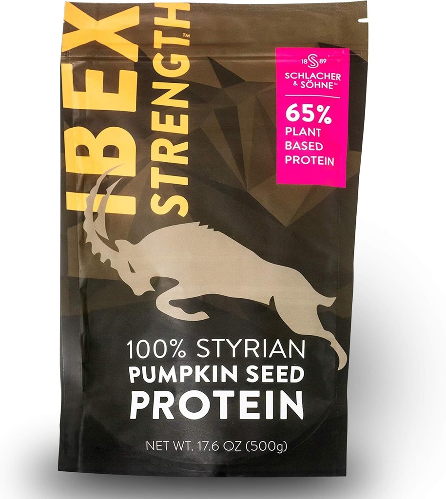 Schlacher & Söhne Steirischer Kürbis Samenprotein Pulver: 100% Rein, Pflanzenprotein, Non GMO, Glutenfrei, Vegan, Keine Additive, Boosts Immunsystem, verbessert Verdauung, Made in Austria 17.6 OZ