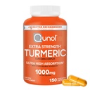 Qunol Turmeric Curcumin Supplement, 1000mg mit Ultra High Absorption, für Gelenkunterstützung, Extra Strength Capsules, 150 Count