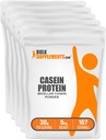 BulkSupplements.com Polvere di proteine della caseina - polvere di caseina micellare, proteina di digestione lenta - senza glutine e senza glutine, 30g per porzione, 1kg (2.2 lbs) (pacchetto di 5)