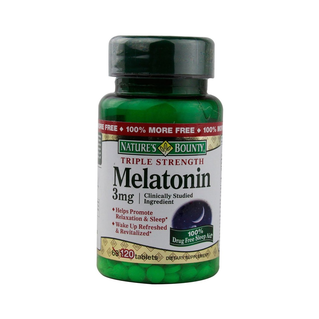 Bounty Melatonin 3 mg Tablets 120 compresse (pacche di 4)