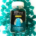 Reposé Goodnight Melatonin Gummies 3mg Per Serving, 30 Day Bottiglia (60 Gummy Bears) - Chewable Sleep Supplement for Adults - Non Habit Forming Natural Sleep Aid