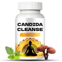 Candida Cleanse - Support Gut & Colon, Formule avancée - Origan Feuille, Wormwood, Noix noire, Acides Capryliques