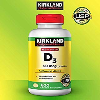 Kirkland Signature Erwarten Sie mehr Extrastärke D3 50 mcg, 600 Softgels