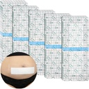 C-Sektion wasserdicht Bauch Inzision Bandagen Post Hysterektomie Tummy Tuck Dusche Schutz Narbe Abdeckung mit schützenden Pad Patches Island Dressing Tapes Große Wound Pflege Supplies 4x10 Pack von 25