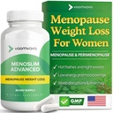 VoomVaya MenoSlim Advanced Menopause Weight Loss for Women - Menopause & Perimenopause Supplements für Damen - Estrogen Supplement & Menopause Relief für Hot Flashes, Bloating, Energy - 60 Kapseln