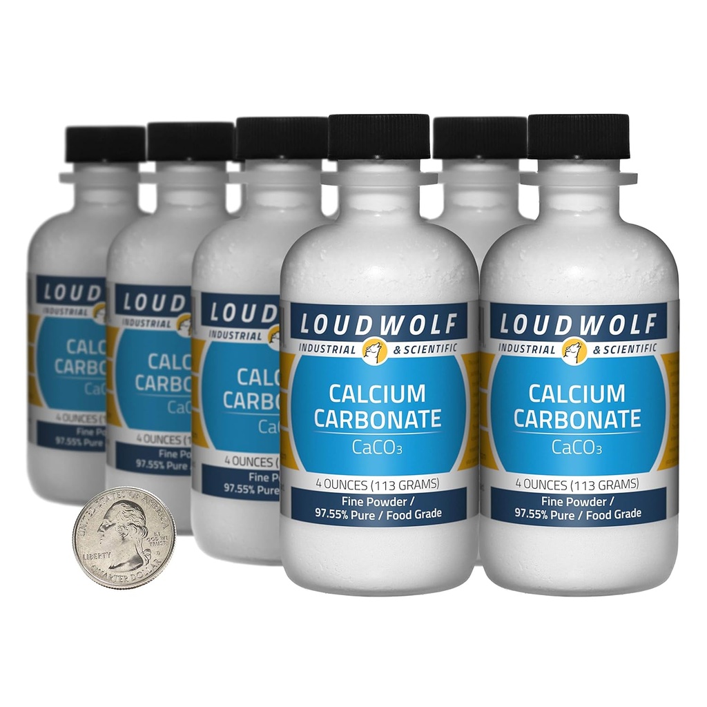 Carbonato di calcio / 2 sterline / 8 bottiglie / 97.55% puro cibo Grado / polvere di calcio
