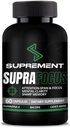 Nootropics Cerveau Support Supplément. 60 Compte, pour les hommes et les femmes. Suppléments Cerveau pour Mémoire et Focus avec Lions Mane, Bacopa Monnieri, L Tyrosine. Booster mental pour le supplément de concentration et la mémoire.