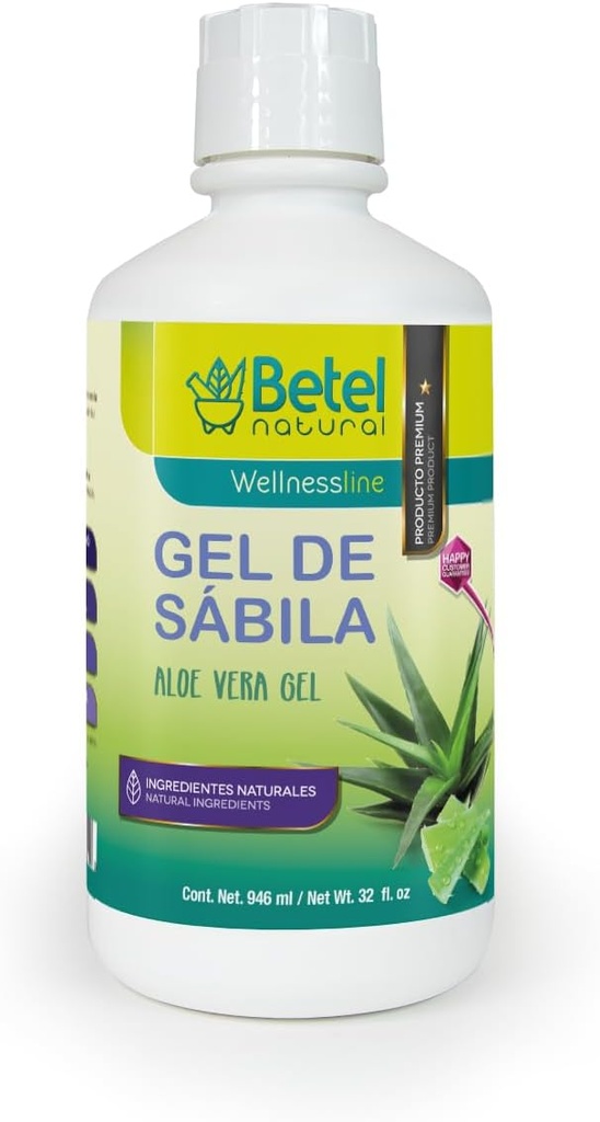 Betel Gel naturel de Sabila Aloe Vera Gel - Support gastrique exceptionnel - 32 Oz