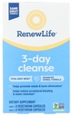 Renew Life 3-Day Cleanse Total Body Reset 2-Part Detox Cleanse Capsule, Digestive Wellness e Regolarità, Miscela di erbe con Magnesio e Mirtillo, Soia, Latticini e senza glutine 12 Conte