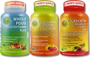 Immune, Energy & Comprehensive Multi-System Support Trio - Vitamina Liposomal C 1100mg Liquid Gel + Quercetina con Bromelain, Zinc & Vitamina C + Multivitamina Giornaliera con Ferro – Non OGM, Etichetta pulita
