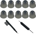 Smokey Hörgerät Power Domes Schließen Domes Ohr Tipps für ReSound Sure Fit Style RIC RITE und Open Fit BTE Hörgerät mit Reinigungswerkzeug Bürstenreiniger und Carry Case (Smokey, Medium)
