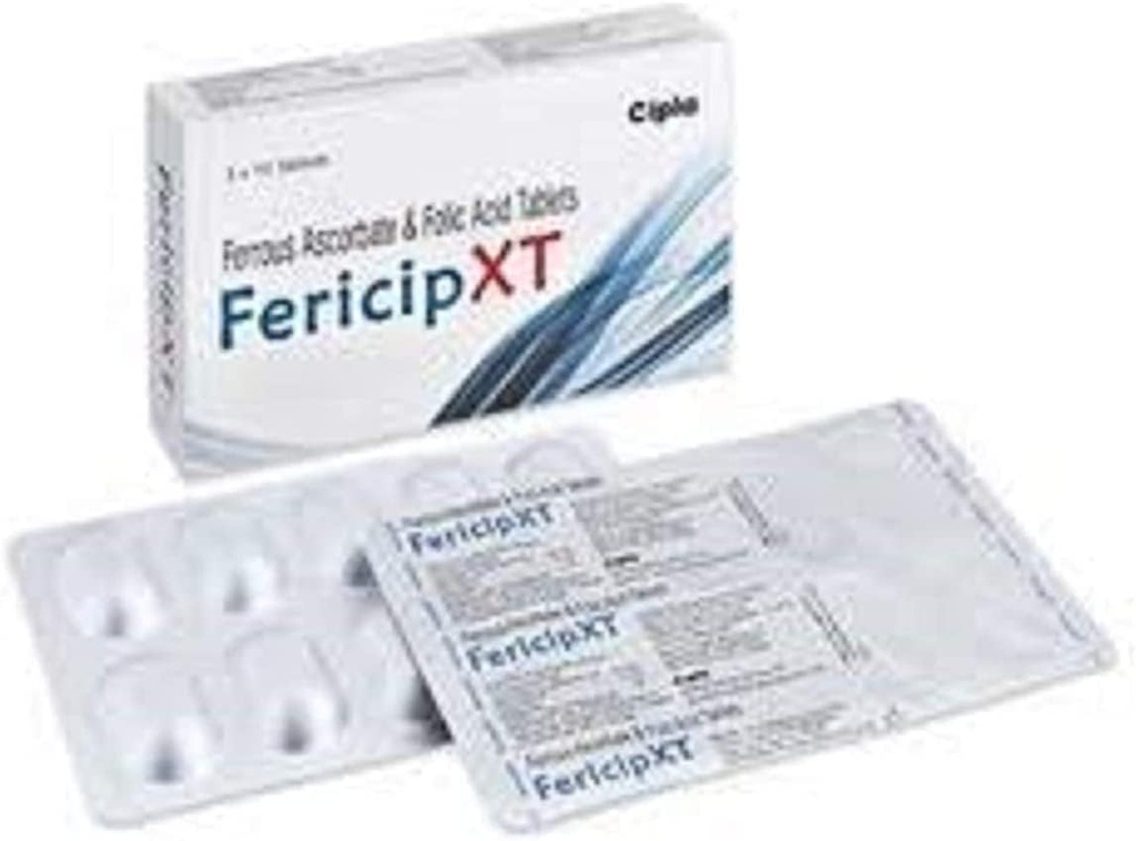 Generico Pub Fericip- xt Ferrous Ascorbate e Folic Acid 30 compresse