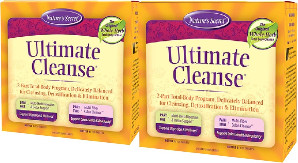 Natura Segreto Ultimate Cleanse Due 120 compresse (Pack of 2)