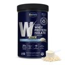 Biochem 100% Whey Vanilla senza zucchero 20g, 11.8oz, vegetariano certificato, senza glutine certificato, certificato non OGM Testato, Keto Friendly, erba-Fed