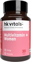 Heal;thKart HK Vitals Multivitamin Plus Women, Advanced Daily Multivitamin for Active Women | for Energy, Joints, Skin & Hair; with Iron, Vitamin C, Veg Collagen, Hyaluronic Acid & Biotin, 30 compresse
