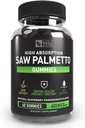 Säge Palmetto Gummies Complex für Männer und Frauen | Haarwachstumsergänzung | Urinary Function Support, Prostata Function Support | DHT Blocker | 60 Gummies