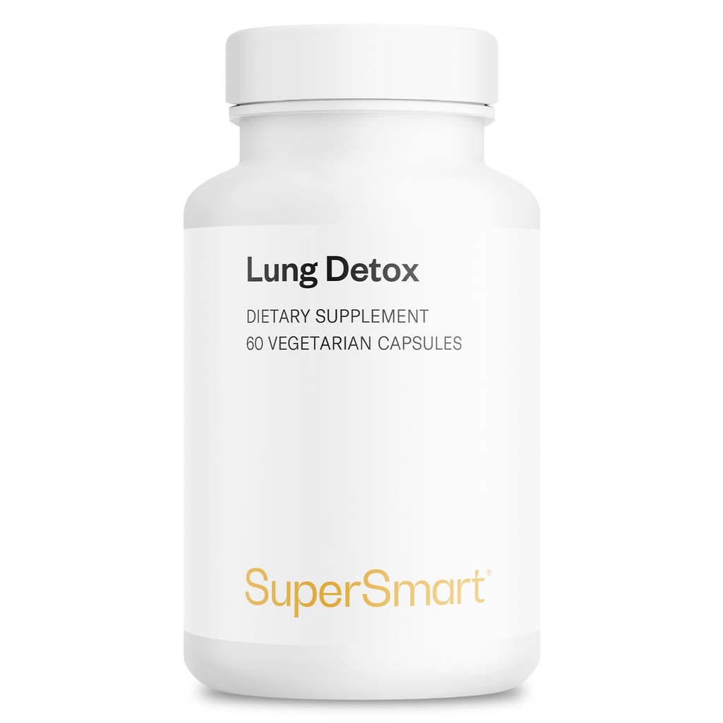 Supersmart - Lung Detox (Erweiterte Formel) - mit Quercetin, Bromelain, Curcuminoids, EGCG | Non-GMO & Gluten Free - 60 Vegetarische Kapseln