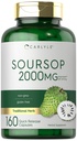 Carlyle Feuilles de soursop de 2000mg de 160 capsules d'herbe traditionnelle non OGM, supplément sans gluten