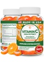 Lunakai USA Made High Potency Vitamin C Gummis für Erwachsene und Kinder - 300mg Immununterstützung - Non-GMO, Vegan, Köstliche Orange Flavor, 60ct