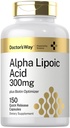 Doctor's Way Alpha Lipoic Acid 300mg | 150 Kapseln | mit Biotin Optimizer | ALA Supplement | Non-GMO, Glutenfrei