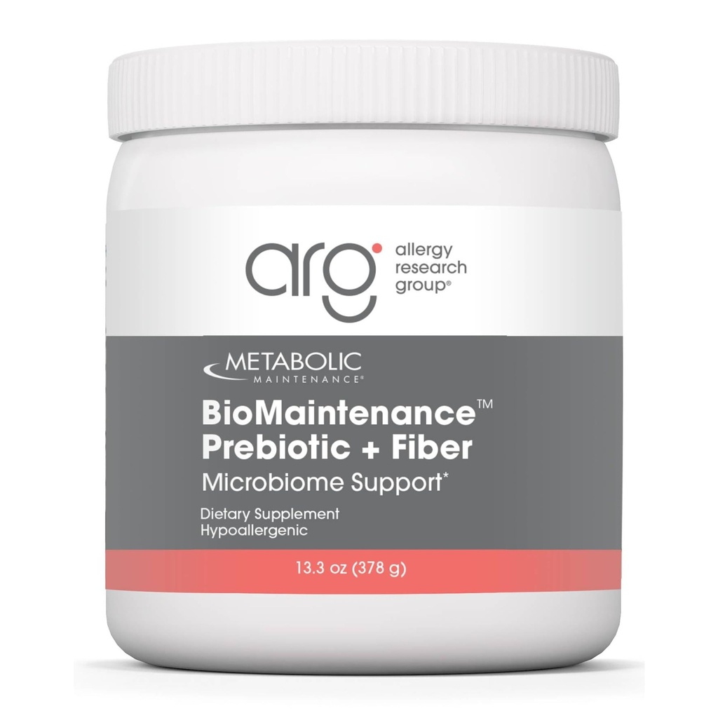 Maintenance métabolique BioMaintenance Prébiotique + Poudre de Fibre - Supports Gut Health & Immune Function - Pure, Easy Add-in with No Sweeteners or Fillers (378g / 60 portions)