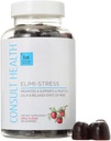 Consultez Santé - Gommies véganes ELIMI-Stress - Supplément anti-stress - Diminution de la fatigue - Saveur naturelle de pomme - Extrait de racines et de feuilles d'Ashwagandha - Extrait de tumérique - Sans caféine - Compte 60