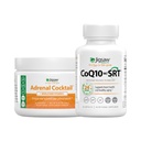 Jigsaw Health Bundle | Adrenal Cocktail, 60 Servierungen (Jar), und CoQ10 w/SRT, 60 Kapseln
