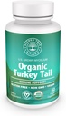 Gélules de champignons de la dinde biologique – supplément de soutien immunitaire, antioxydant riche, aide naturelle à la santé digestive, capsules de champignons végétaliens et non OGM pour le bien-être et la vitalité - 60 capsules (30 portions)