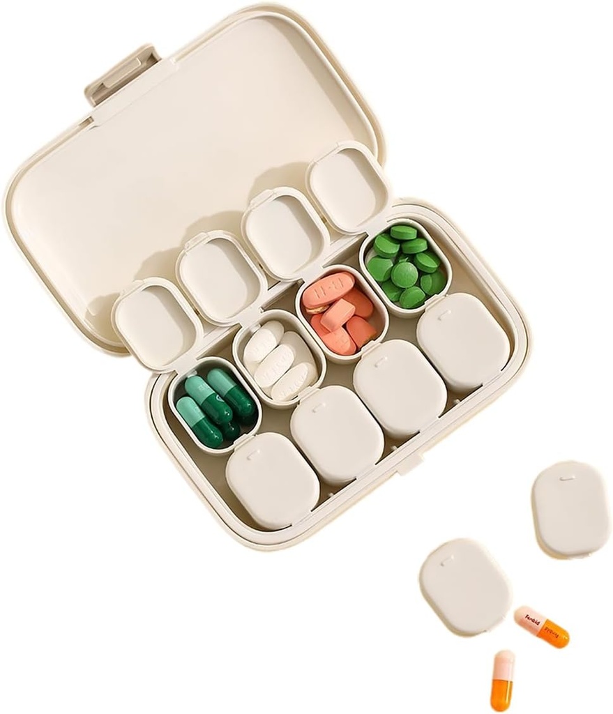 Kawaii Pill Box Travel Portable Small Medicine Box Daily Medicine Case Pill Organizer Pill Container