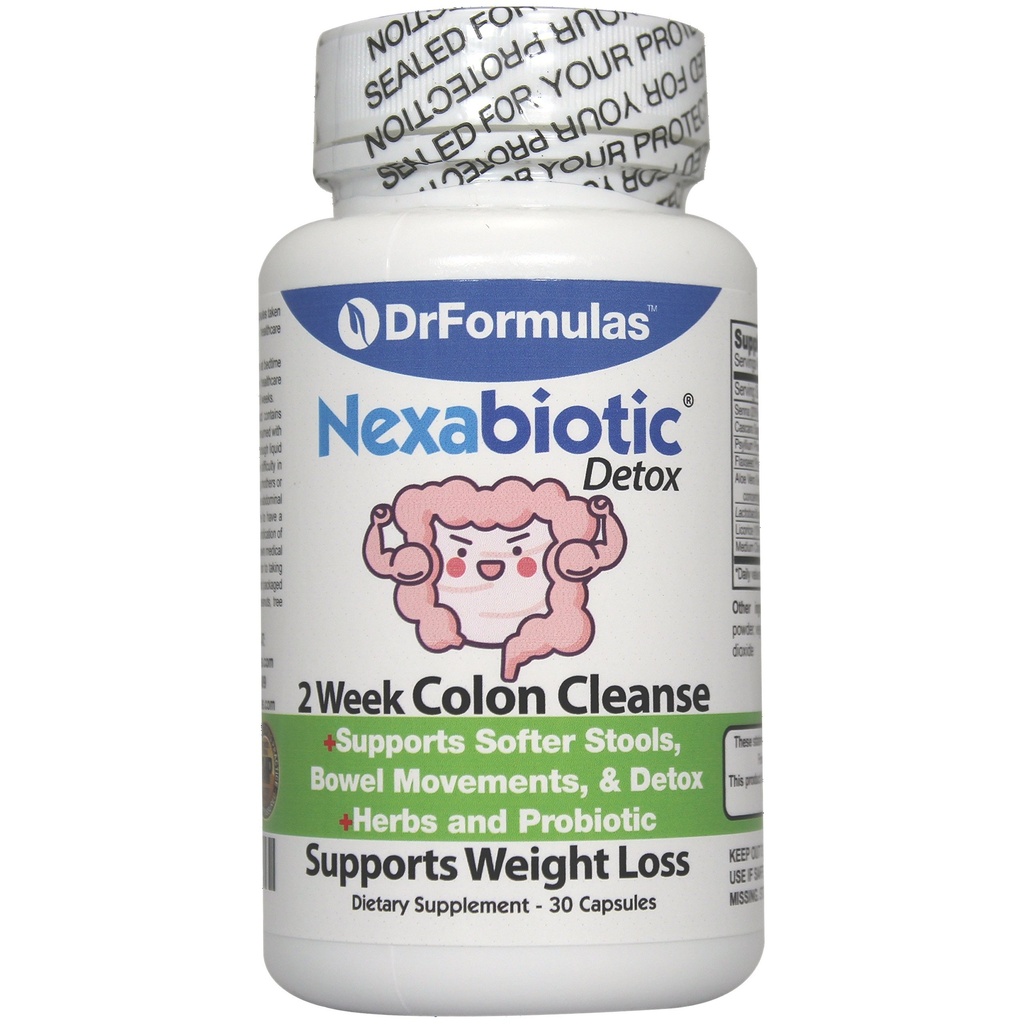 DrFormulas Probiotici per la perdita di peso delle donne | Detox di pulizia del colon degli uomini e delle donne | Nexabiotic 2 Settimana veloce & pillole veloci, integratori dietetici (not Tea)