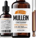 SIRUNES Mullein Leaf Verbascum Thapsus Integratore alimentare - Promuovere polmone, Respiratorio (Mullein 4Fl Oz)