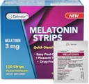 100 Oral Sleep Strips | Quick-Dissolving 3mg Melatonin Strip | Funziona più velocemente di Gummies | Rilassamento Napping Supplementi | L'Ultimo Sleeping Aid for Better Rest and Eye Health