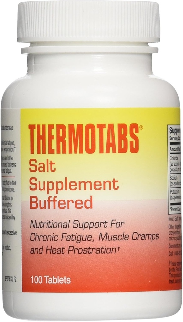 THERMOTABS Salz Supplement Gepufferte Tabletten, 100 Zähler (Pack von 3)