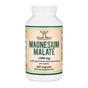 Magnesio Malato Capsule (420 Conte) - 1.500mg Per Serve (Magnesio legato all'acido malico), Terze Parti Testata, Vegan Friendly, Gluten Libero da Doppi Integratori di Legno
