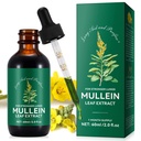 Mullein Blatt Extrakt Drops-Organic Liquid Mullein Extrakt Ergänzung für Lungsgesundheit - Vegan, keine AdditiveBronchial Cleanse für Gesundheitsunterstützung
