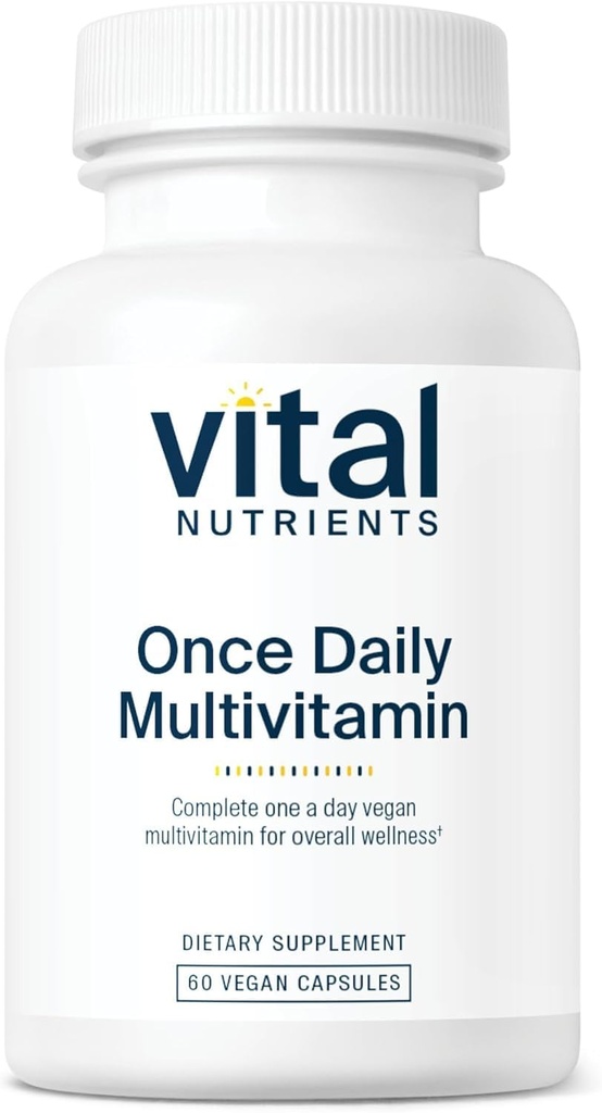 Vital Nährstoffe Einmal täglich Multivitamin | Vegan Multi für Frauen & Männer | Allergen-Free | 19 Essential Vitamine + Antioxidantien für Augen- und Herzgesundheit | Gluten, Dairy & Soy-Free | 60 Kapseln
