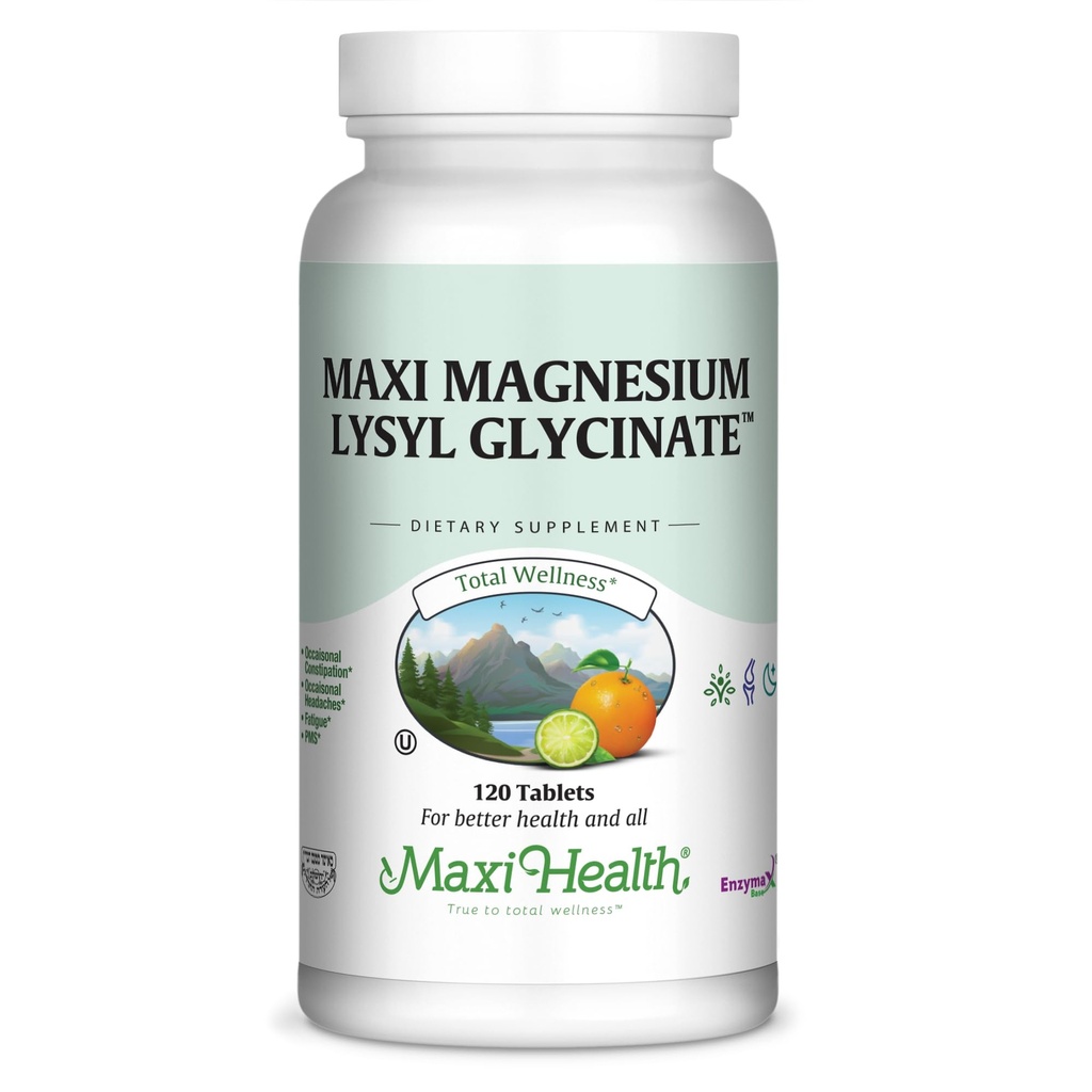 Maxi Magnesium Lysyl Glycinat Kapsel - Bessere Absorption- 120 Kapseln-Kosher
