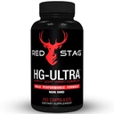 Red Stag Testosterone Booster Horny Goat Weed Complex con polvere di radice di Maca, Tribulus Terrestris, Saw Palmetto & Tongkat Ali Polvere Male Enhancement - 60 capsule