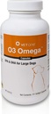 VetOne O3 Omega Soft Gel pour les grands chiens - Essential Fatty Acid Support - Skin & Coat Supplément - 250 Capsules