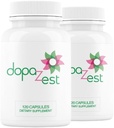 DopaZest- Supporto per Clarity Mentale, Cervello Covido e Schiuma Brain*. (120 capsule) 2 Pack