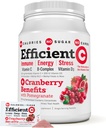 ANDREW MOINSMAN Efficient C + Cranberry Benefits 30 Packets - Immune, Energy, Stress and Urinary Tract Support. Réinvention de la boisson de vitamine C. Pas de calories. Pas de sucre. Pas de glucides. Facile à mélanger.