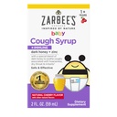 Zarbees Baby Honig Hustensirup + Immun für Babys 12-24 Monate, Safe & Effektive Hustensirup mit wohltuenden dunklen Honig & Zink für Immununterstützung*, Drug & Alcohol-Free, Kirsche, 2 fl. Unze