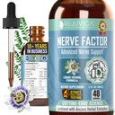 Rejuvica Health NerveFactor - Advanced Nerve Support Supplement - Flüssige Lieferung für bessere Absorption - Acetyl-L-Carnitin, Alpha Lipoic Acid, Vitamin B12, Folsäure, White Willow Bark &amp; mehr!