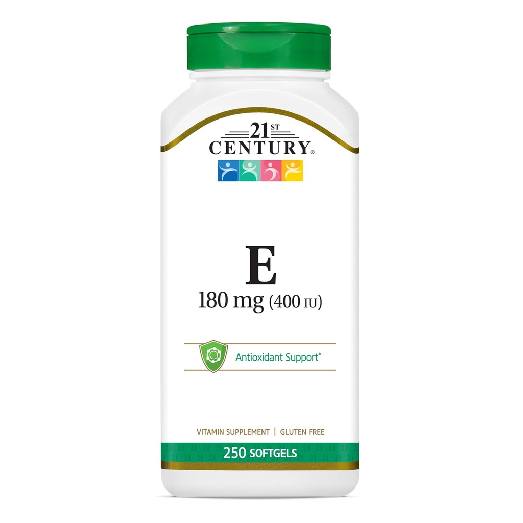 21. Jahrhundert E 400 I.U. (Dl-Alpha) Softgels, 250-Länder