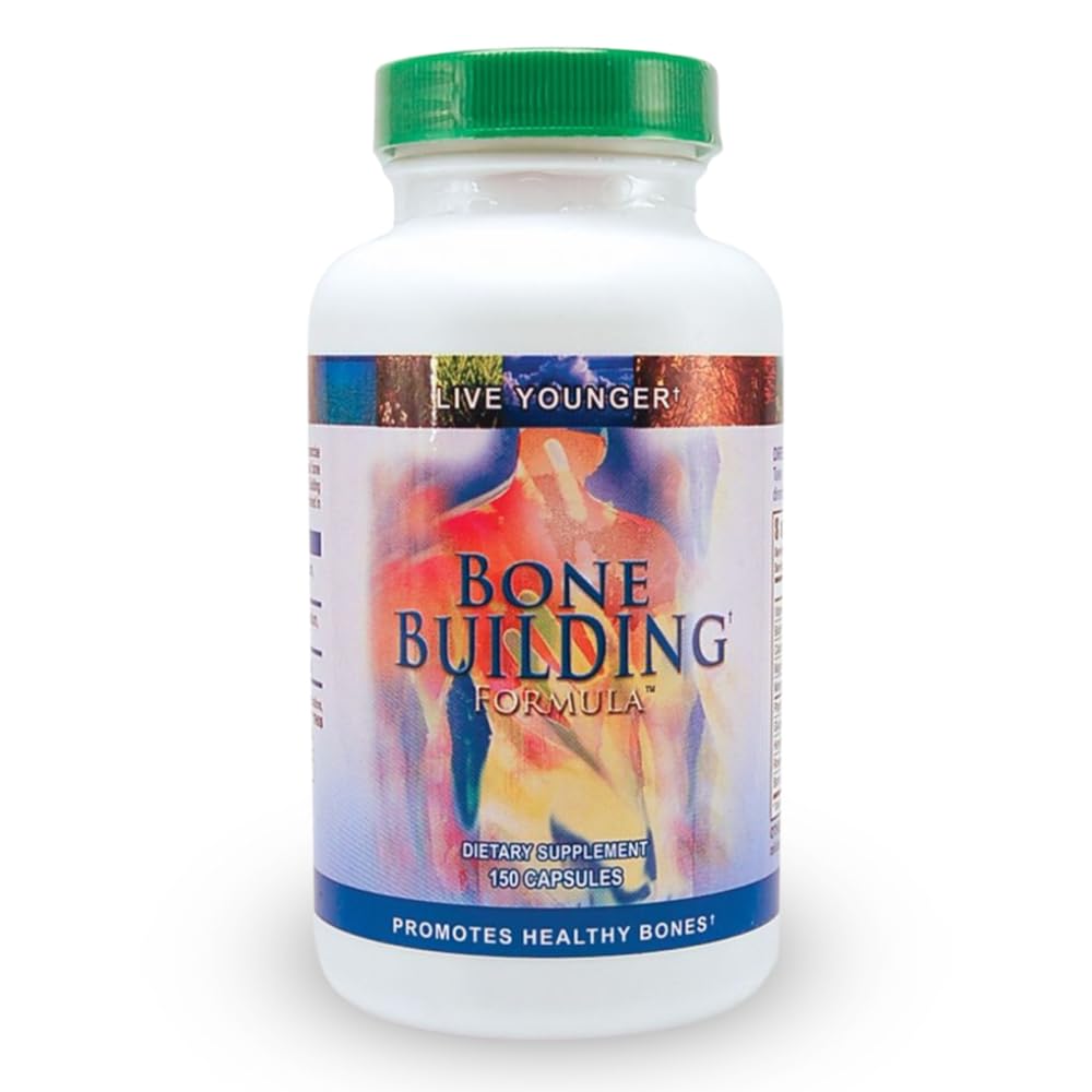 Youngevity Bone Building FormulaTM - Calcium, Magnesium, D3, Biotin, Glucosamin HCl für Knochengesundheit und Dichte - Essential CoFactors: Trace Minerals, Boron, Horestail Herb, Rosehips (150 Caps)