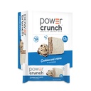Barres de protéines de crunch de puissance, collations riches en protéines avec goût délicieux, biscuits et crème, 1,4 once (12 comte)