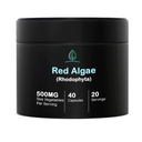 Holistic Bin Red Marine Algae Capsule Gigartina e Dumontiacea Red Algae Supplementi | Gluten Free, Vegan, Wild Harvested | Rich in Vegan Omega 3 (40 capsule)