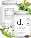 Poudre de protéines de vanille - 454g de protéines végétales avec 21g de protéines végétales par scoop - 15 portions de poudre de protéines à faible teneur en sucre pour les femmes et les hommes